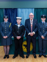Lord Lieutenant of Co Durham Presentation of Certificates for Meritorious Service RFCA DARLO-71